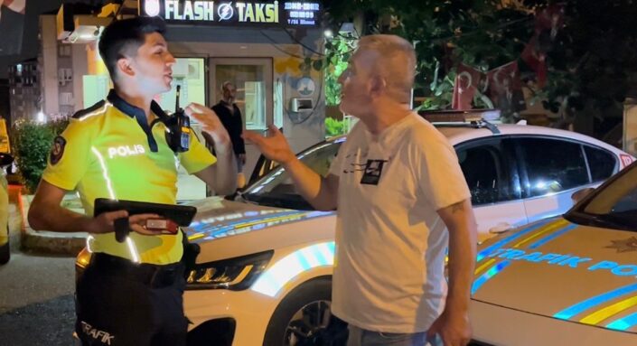 Alkollü sürücü polisleri sabır testinden geçirdi