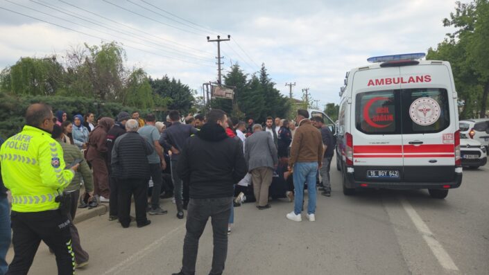 Bursa’da iki motosiklet çarpıştı: 2 kişi yaralandı