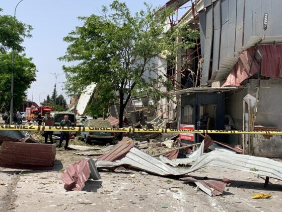 Halı fabrikasında patlama