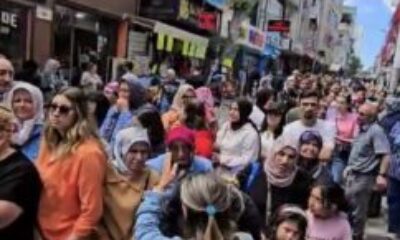 Bursa’da çekiliş kampanyası izdiham oluşturdu