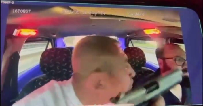 Takside dehşet anları!