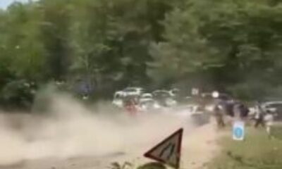 Ralli yarışında korku dolu anlar!
