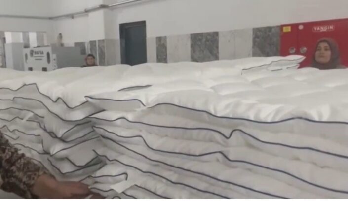 Kaz tüyünden yorgan yapıp ihraç ediyor