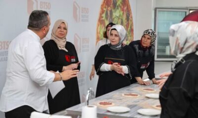 Bursa protokolünün eşleri BTSO Mutfak Akademi’de