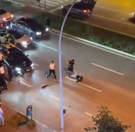 Şampiyonluk kutlamasında yumruklar konuştu