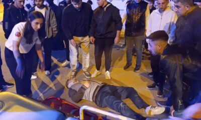 Motosikletli sürücüye çarptı, kaçtı!