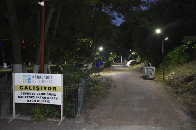 Yeniköy Piknik Alanı ışıklandırıldı