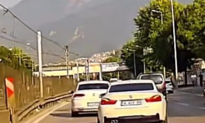Bursa’da kuralsız sürücü kameraya yansıdı