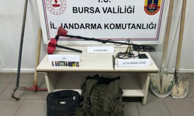 Bursa’da kaçak kazıya suçüstü!