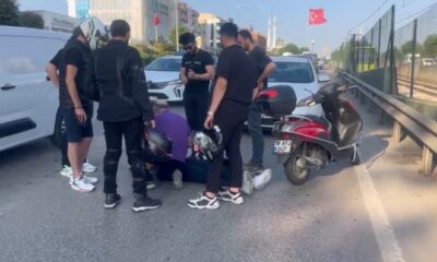 Motosikletler birbirine girdi