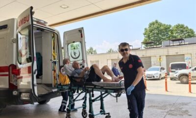 Motosiklet ile bisikletli sürücü çarpıştı