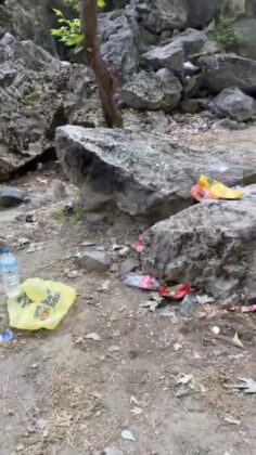 Bursa’nın meşhur şelalesi çöplüğe döndü