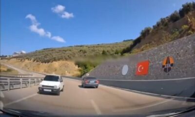 Otobanda ters yönde son sürat ilerledi!