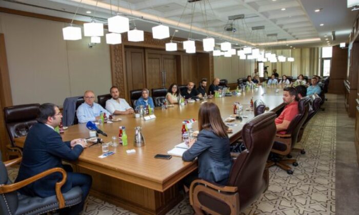 Meslek odaları ‘Atatürk Spor Salonu’ hakkında bilgilendirildi