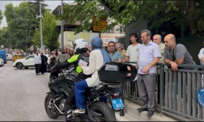 Okulu karıştıran öğrencinin imdadına polis yetişti