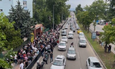 Bursa’da trafik yoğunluğu YKS öncesi zor anlar yaşattı