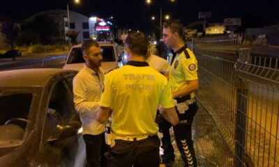 Alkollü sürücü, polise zor anlar yaşattı