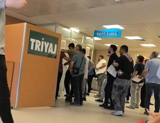 30 işçi yemekten zehirlenerek hastanelik oldu