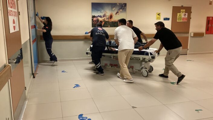 Otobüs şoförü zamanla yarıştı!