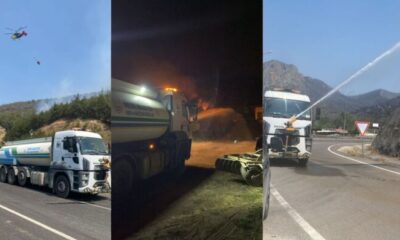 İnegöl Belediyesi’nden yangın bölgesindeki söndürme çalışmalarına destek