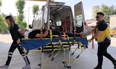 Bursa’da kamyonetle çarpışan motosiklet sürücüsü yaralandı