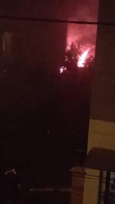 Yangın, korku dolu anlar yaşattı