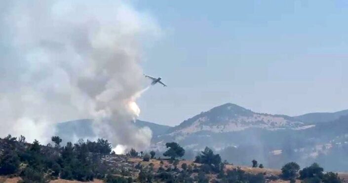 Alevlere havadan müdahale