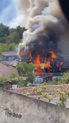 Evde çıkan yangın korkuttu!