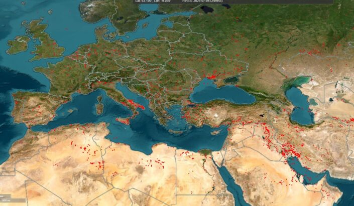Avrupa’da sıcaklık bazı ülkelerde 46 dereceyi buldu
