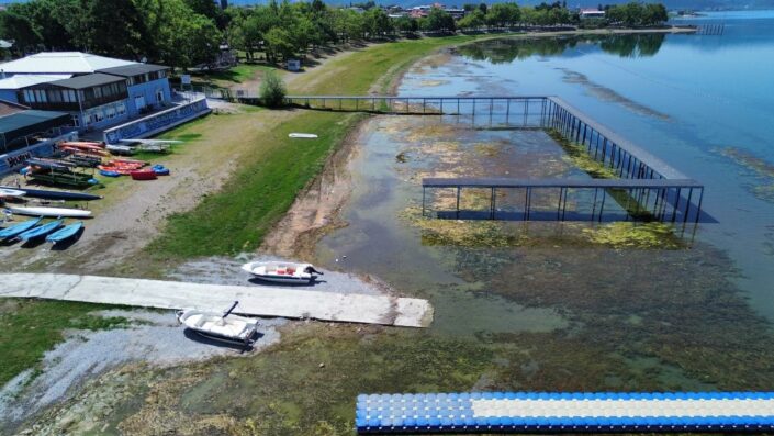 İznik Gölü’nde korkutan görüntü