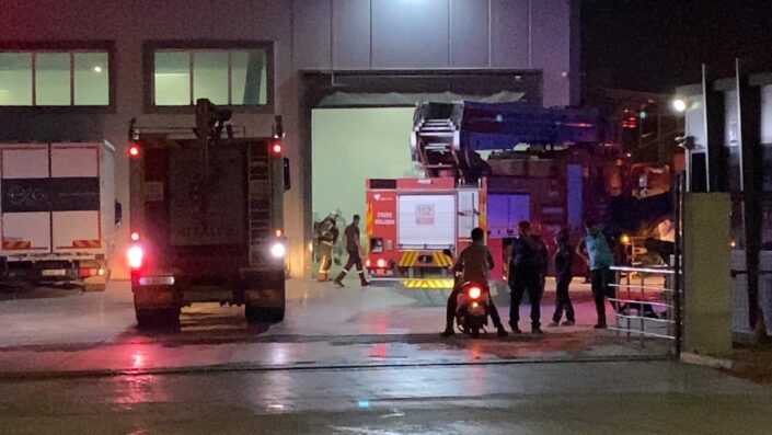 Tekstil fabrikasında yangın!