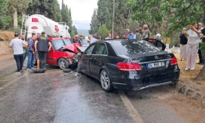 Yağışlı hava kazaya neden oldu