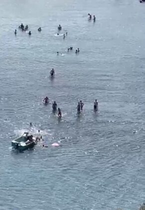 Boğulmak üzereyken son anda kurtarıldı!