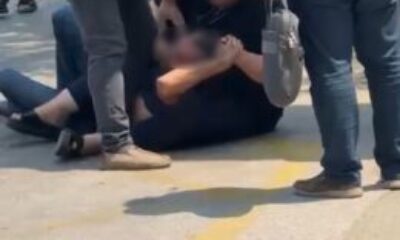 Eski eşe sokak ortasında darp!