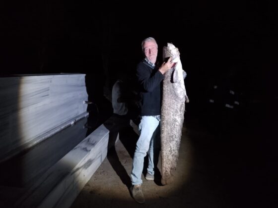 Çiçeközü Barajı’nda dev yayın balığı oltaya takıldı!