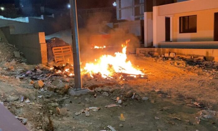 Bursa’da inşaatta yakılan ateş ortalığı ayağa kaldırdı!