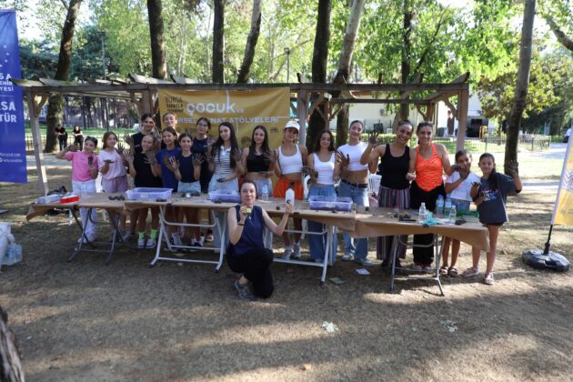 Çocuklar sanatla doğayı bir arada yaşadı