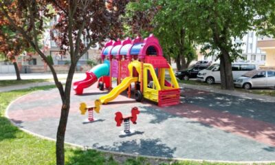 İnegöl’de çocuk parklarına bakım ve onarım