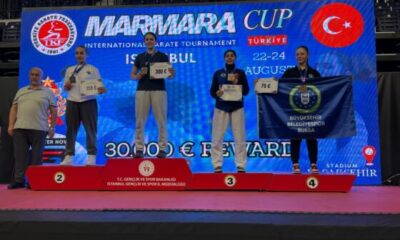 Bursalı karatecilerden uluslararası turnuvada 3 madalya!