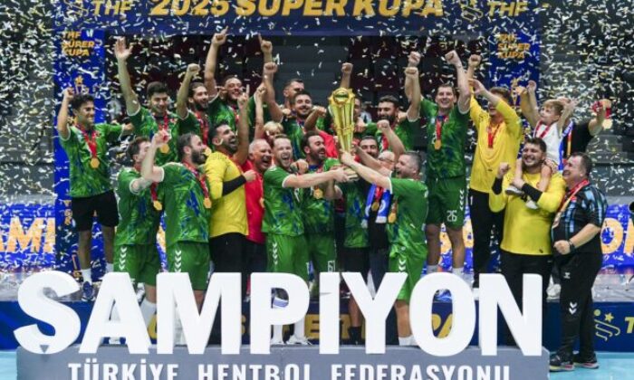 Hentbol Erkekler Süper Kupa’da şampiyon: Nilüfer Belediyespor