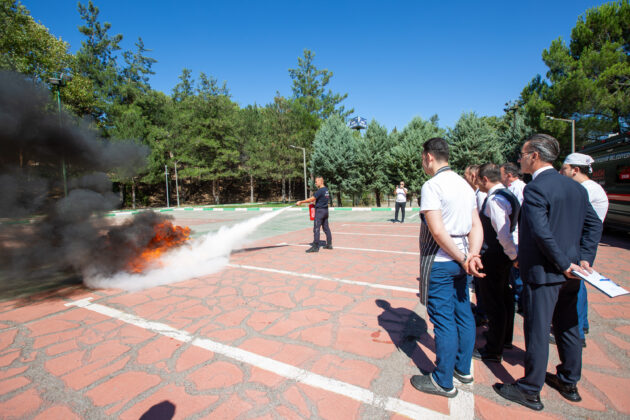 BURFAŞ tesislerinde tatbikat ve eğitim