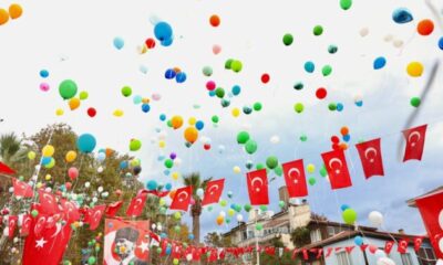 Bursa’da Ali Demir için binlerce balon göğe yükseldi