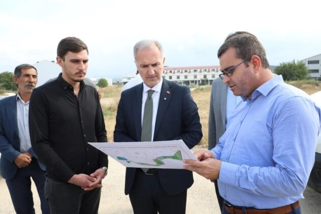 İnegöl’ün yeni oksijen deposu için çalışmalar başladı