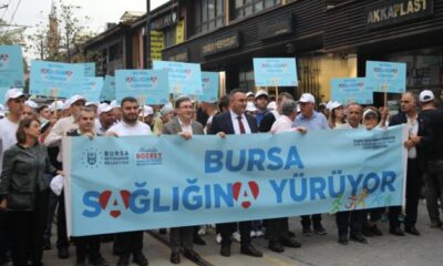 Bursalılar sağlık için yürüdü