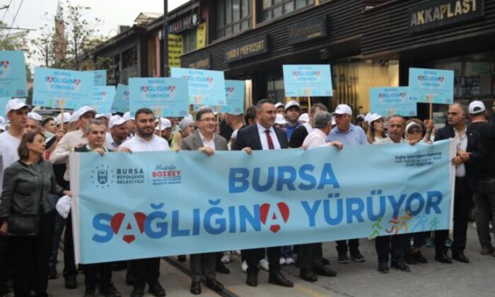 Bursalılar sağlık için yürüdü