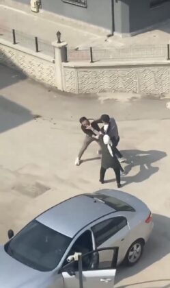 Yol kavgasında sopalar, yumruklar konuştu