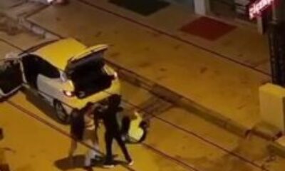 Tartıştığı kadını yerde sürükledi