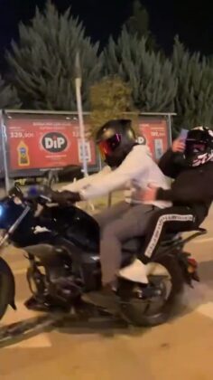 Tehlikeli gösteri kazayla sonuçlandı