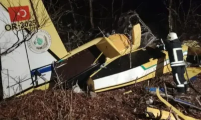 Yangın söndürme uçağımız Hırvatistan’da düştü