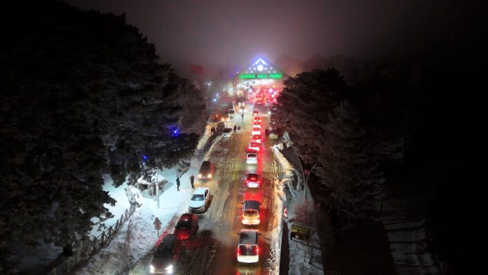 Uludağ’da ‘kar’ne kontrolü